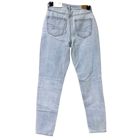 American Eagle regular 24W size 00 comfort stretch waistband sea salt mom jeans - Picture 11 of 13